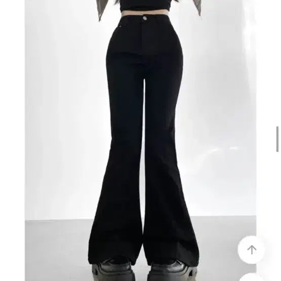 [BUNJANG] Moodlabel Black Bootcut Slim Pants M / 20,000 새제품) 무드라벨 블랙 부츠컷 슬림 스판 M