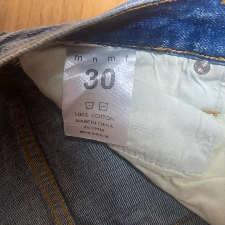 [BUNJANG] Mnml Distressed Jeans Size 30 / Mnml 디스진 30사이즈