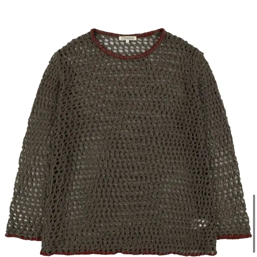 [BUNJANG] Koiseiyo Bottom Multiple Frill Dress + Hole Knit / 코이세이오 바텀 멀티플 프릴 드레스 + 홀 니트