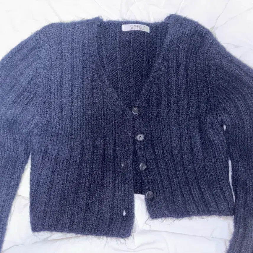 [BUNJANG] Navy Cozy Cardigan / 네이비 포근 가디건