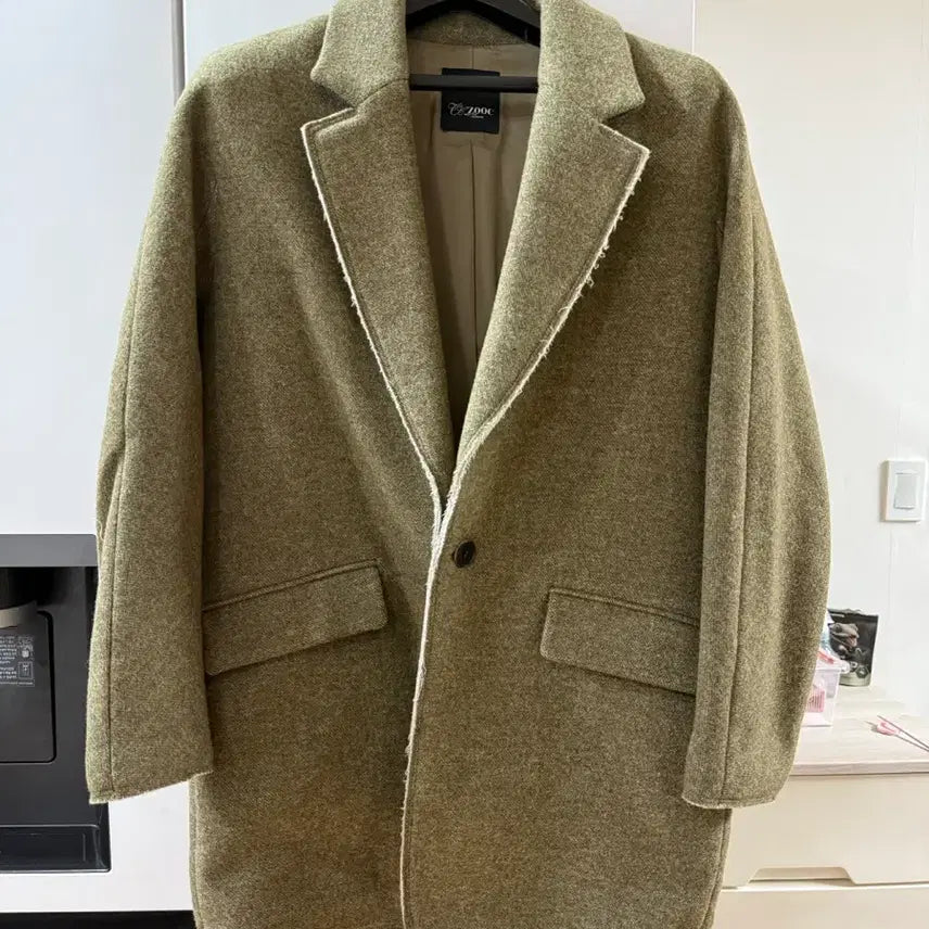 [BUNJANG] ZOOC Olive Wool Coat / ZOOC (주크) 올리브색 모직코트