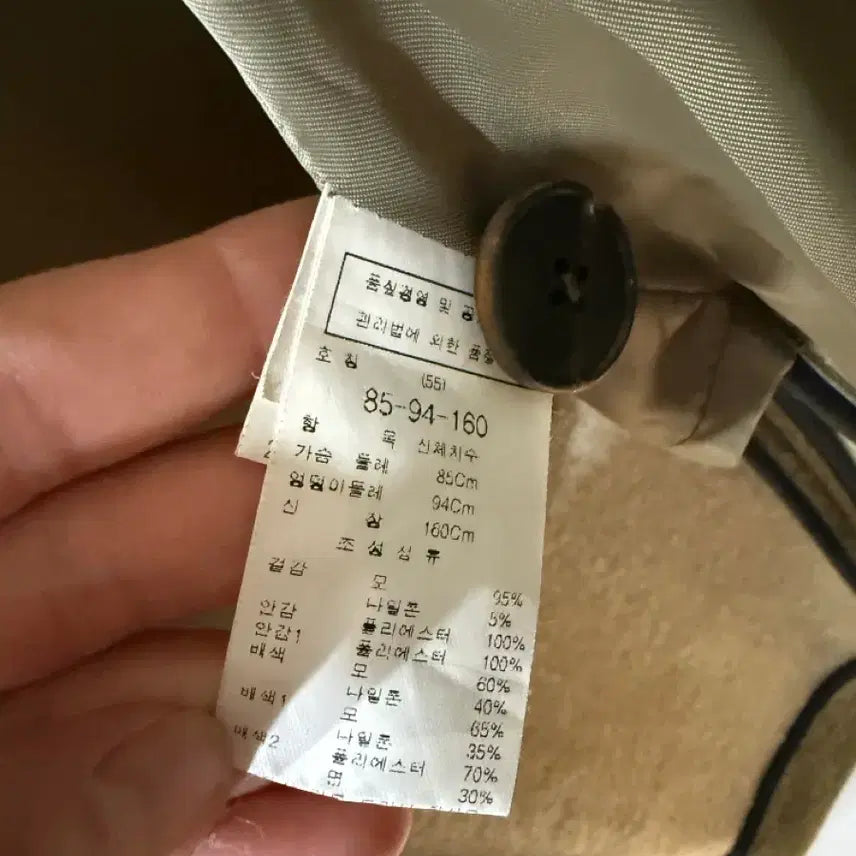 [BUNJANG] ZOOC Olive Wool Coat / ZOOC (주크) 올리브색 모직코트