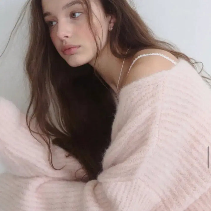 [BUNJANG] Archive J2U Oversized Alpaca Knit Pink / 아카이브제이투유 오버사이즈 알파카 니트 핑크