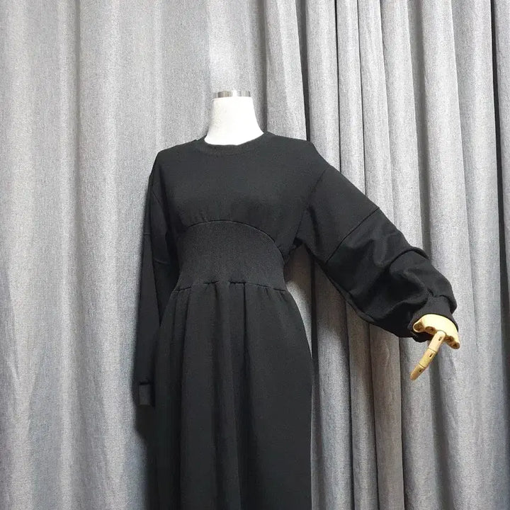 [BUNJANG] Maxi Black Dress / 허리라인 맥시 블랙원피스