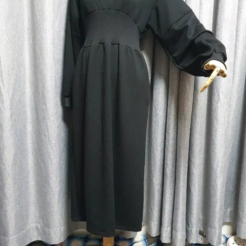 [BUNJANG] Maxi Black Dress / 허리라인 맥시 블랙원피스