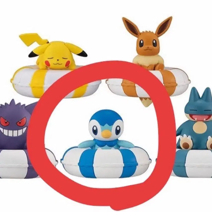 [BUNJANG] Pokemon Piplup Floating Ring Gacha (Sealed/No Capsule) / 포켓몬 팽도리 둥둥 튜브 가챠(미개봉/캡슐X)