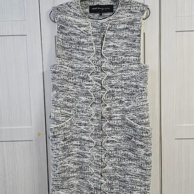 [BUNJANG] Object Tweed Long Vest / 오브제 트위드 롱 조끼 사이즈