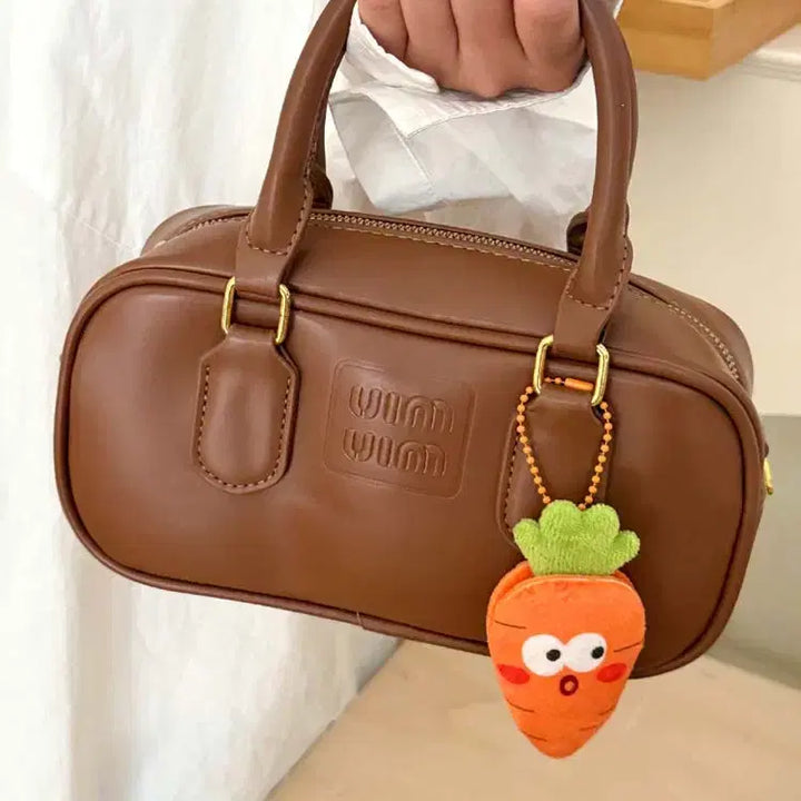 [BUNJANG] Vegetable Fruit Emoji Keyring / 야채 과일 표정 인형키링 / 사과 파인애플 당근 고추 백참 가방고리