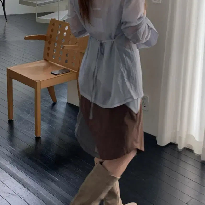 [BUNJANG] Bow Slit Blouse / 쓰리컷 Bow slit blouse 블라우스