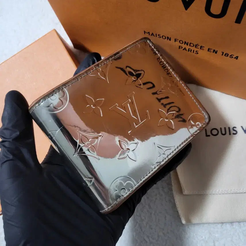 [BUNJANG] Louis Vuitton Monogram Mirror Slender Wallet / [한정판/풀구성] 루이비통 모노그램 미러 슬렌더 반지갑