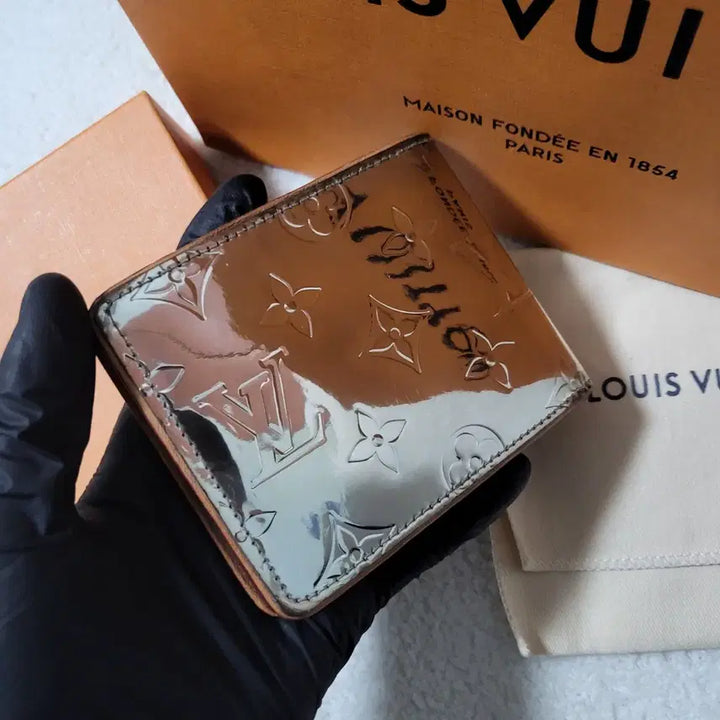 [BUNJANG] Louis Vuitton Monogram Mirror Slender Wallet / [한정판/풀구성] 루이비통 모노그램 미러 슬렌더 반지갑