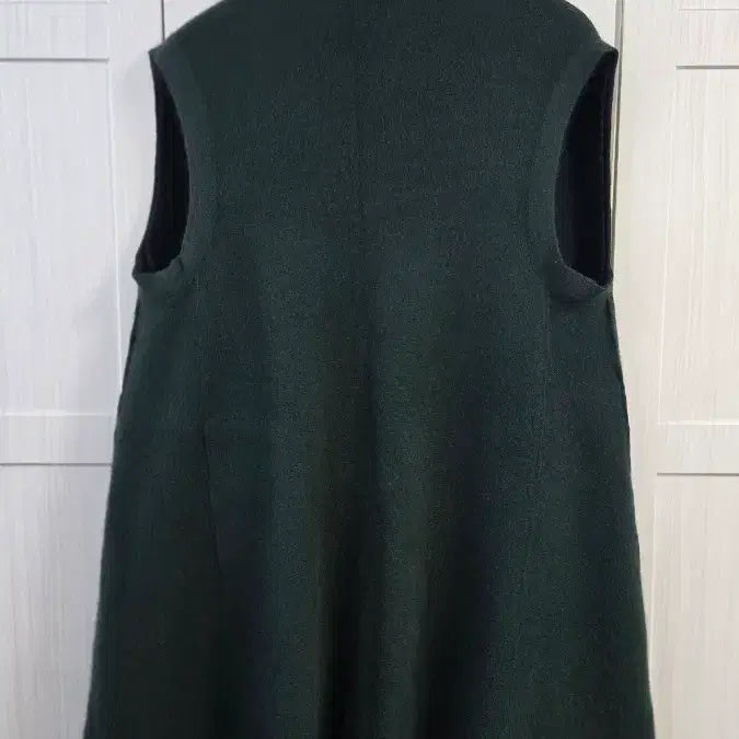 [BUNJANG] N Dark Green Long Vest Cardigan / Alexis N 제시뉴욕 다크 그린 롱 조끼 가디건
