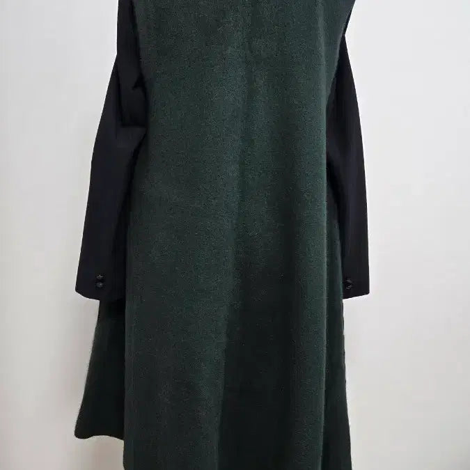 [BUNJANG] N Dark Green Long Vest Cardigan / Alexis N 제시뉴욕 다크 그린 롱 조끼 가디건