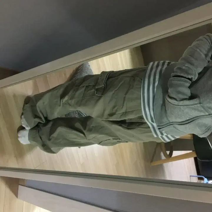 [BUNJANG] Vintage Star Patch Cargo Wide Pants / 빈티지 별 패치 카고 와이드 팬츠