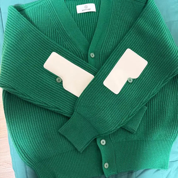 [BUNJANG] The Boyz Eric Rover Wool Cardigan / 이얼즈어고 로버울 Rover Wool Cardigan M 그린 가디건