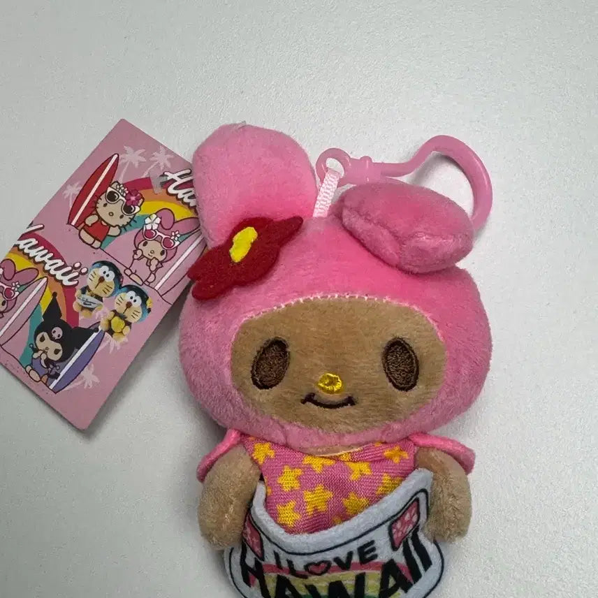 [BUNJANG] My Melody Tanning Hawaii Keyring / 마이멜로디 태닝 하와이 인형 키링 새상품