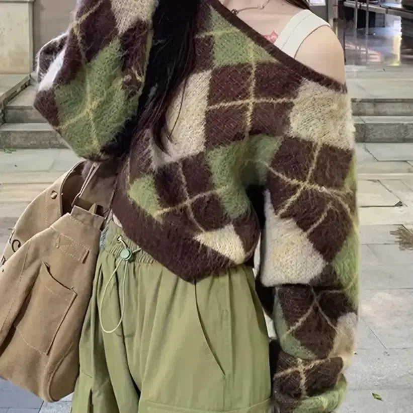 [BUNJANG] Vintage Knit Top / 봄 신상 빈티지 니트 66 77 여성 에이블리