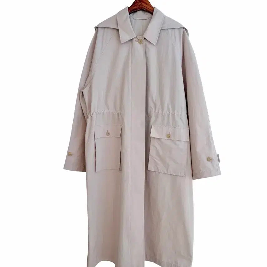 [BUNJANG] LEROBE Hooded Trench Coat (B-Grade) / 교신안함)LEROBE 후드 트렌치 코트-b급