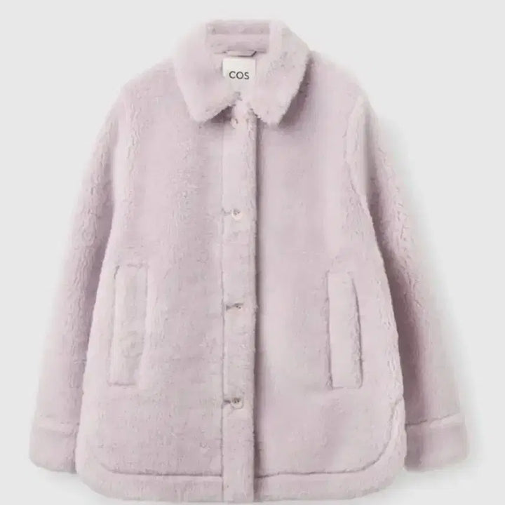 [BUNJANG] COS Teddy Jacket M Lavender / COS 코스 테디 자켓 M 라벤더 연보라색 (새제품 상태)