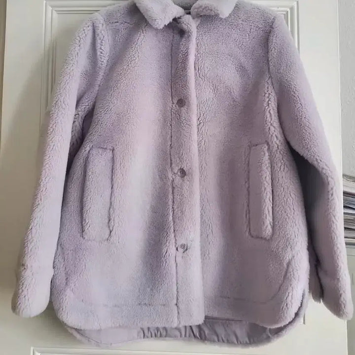 [BUNJANG] COS Teddy Jacket M Lavender / COS 코스 테디 자켓 M 라벤더 연보라색 (새제품 상태)