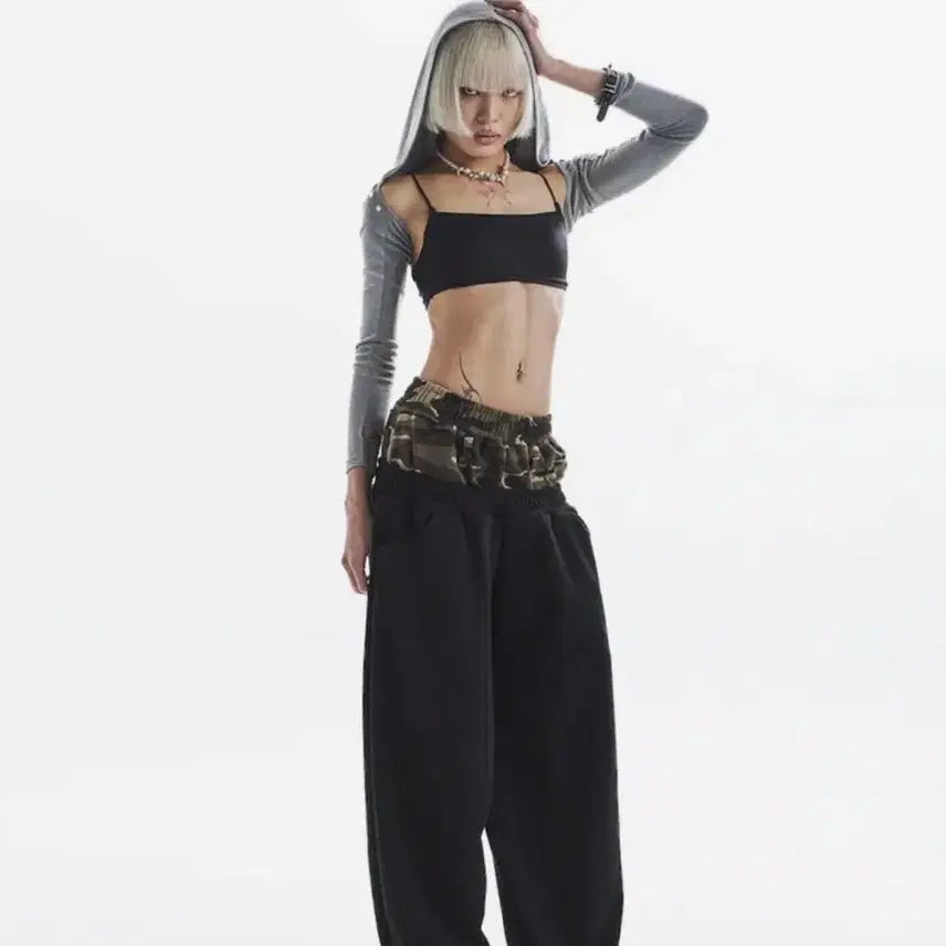 [BUNJANG] Cahier Camo Layered Pants / 카이야 카모 레이어드 팬츠 (카시코마뗑킴미스치프오호스애즈온스컬프터오도어