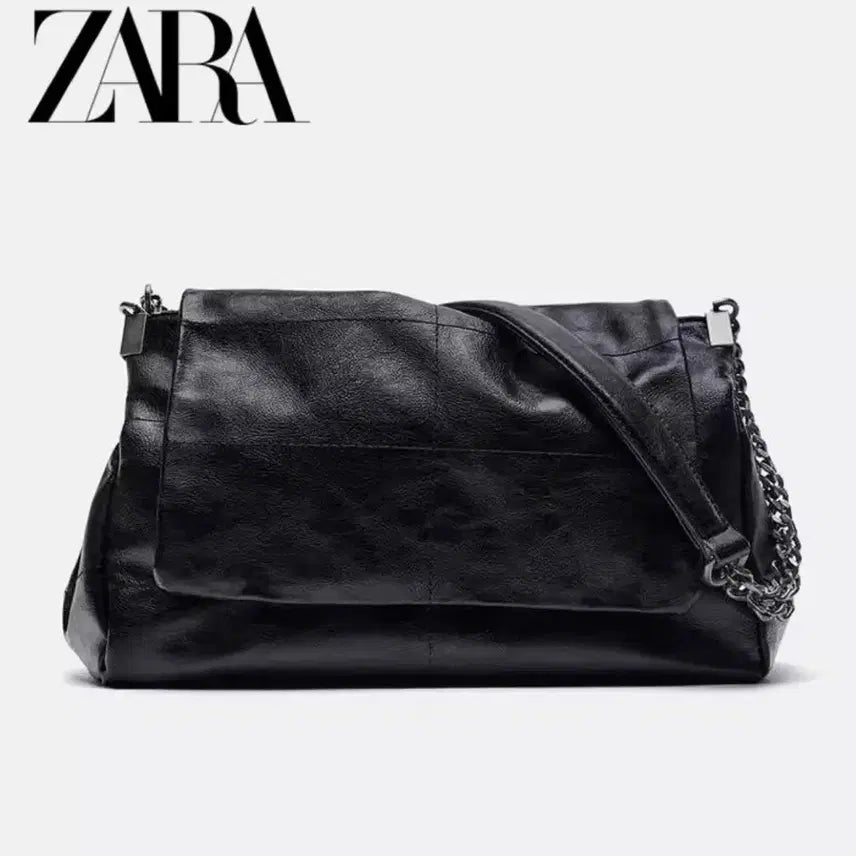 [BUNJANG] Zara Black Quilted Shoulder Bag Chain Bag / 자라 블랙 퀼팅 숄더백 체인백