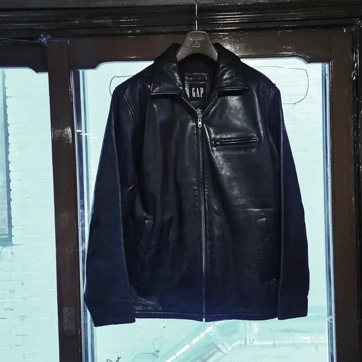 [BUNJANG] Old Navy Cowhide Leather Jacket / 00'S 올드갭 카우하이드 레더자켓