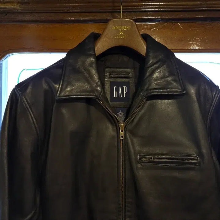[BUNJANG] Old Navy Cowhide Leather Jacket / 00'S 올드갭 카우하이드 레더자켓