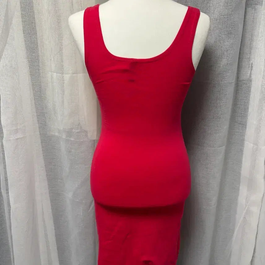 [BUNJANG] Red Sleeveless Dress / 레드 민소매 원피스