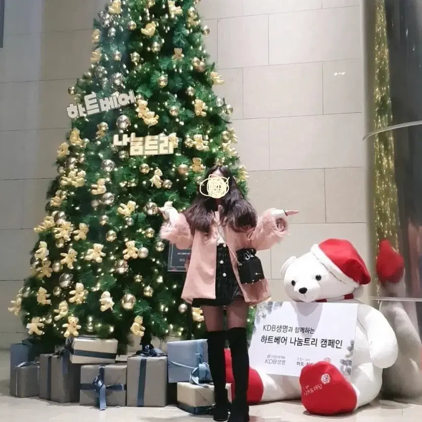 [BUNJANG] Pink Point Fur Coat / 5/26까지 핑크 포인트퍼 코트