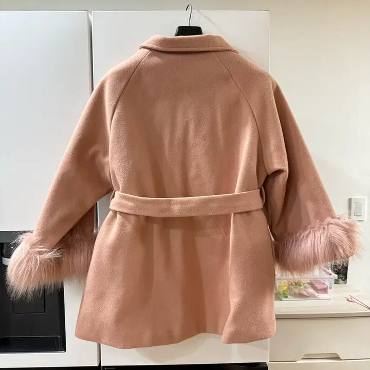 [BUNJANG] Pink Point Fur Coat / 5/26까지 핑크 포인트퍼 코트