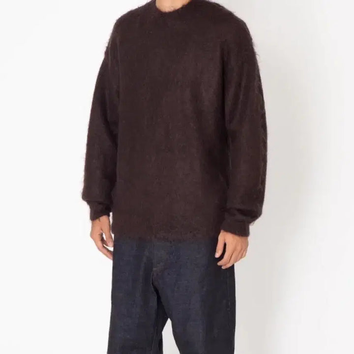 [BUNJANG] Auralee Mohair Knit Brown Sweater / 오라리 모헤어 니트 브라운 5 사이즈