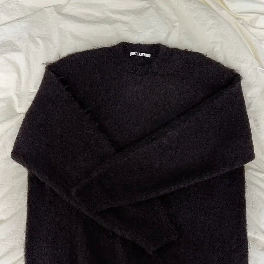 [BUNJANG] Auralee Mohair Knit Brown Sweater / 오라리 모헤어 니트 브라운 5 사이즈