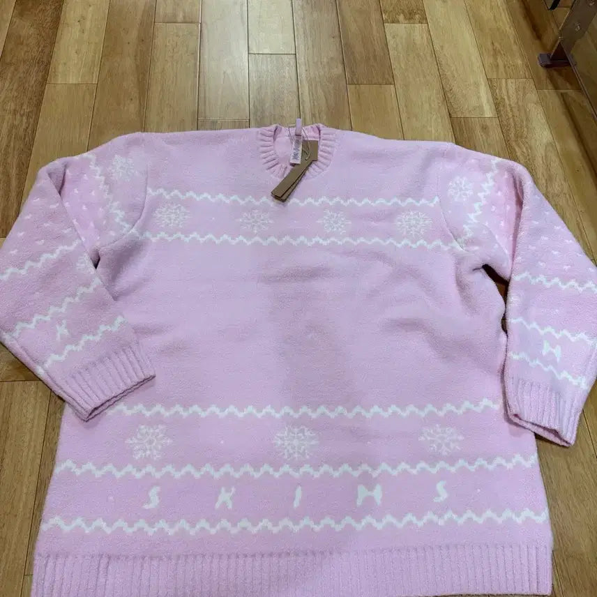 [BUNJANG] Skims Cozy Fair Isle Knit Sweater / Skims 스킴스 코지 페어 아일 니트 새상품