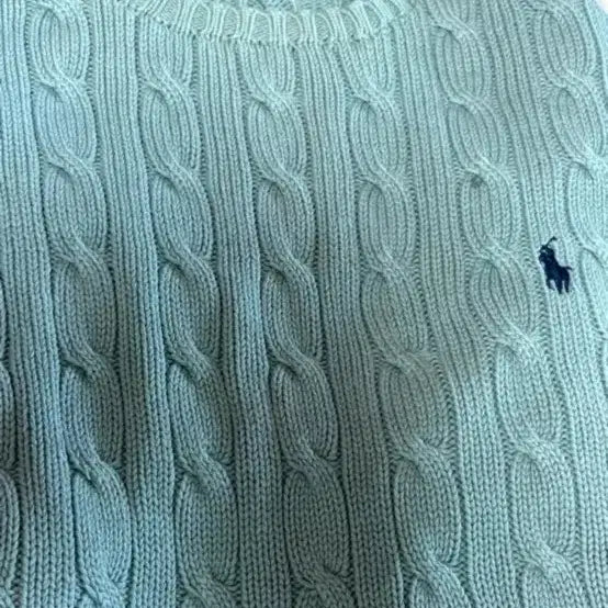 [BUNJANG] Polo Knit Mint Green Sweater / 폴로 니트 민트색 95