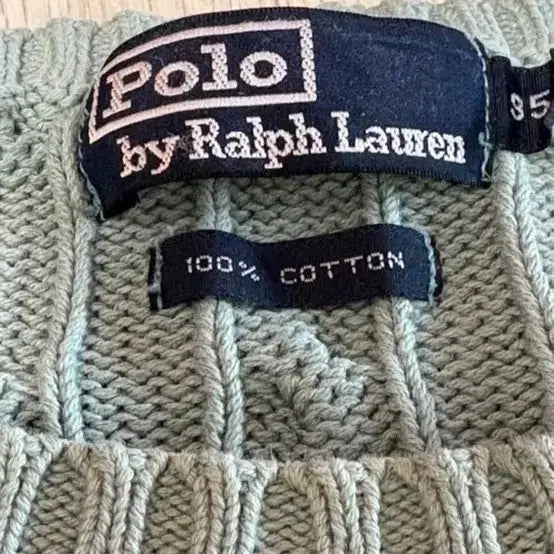 [BUNJANG] Polo Knit Mint Green Sweater / 폴로 니트 민트색 95