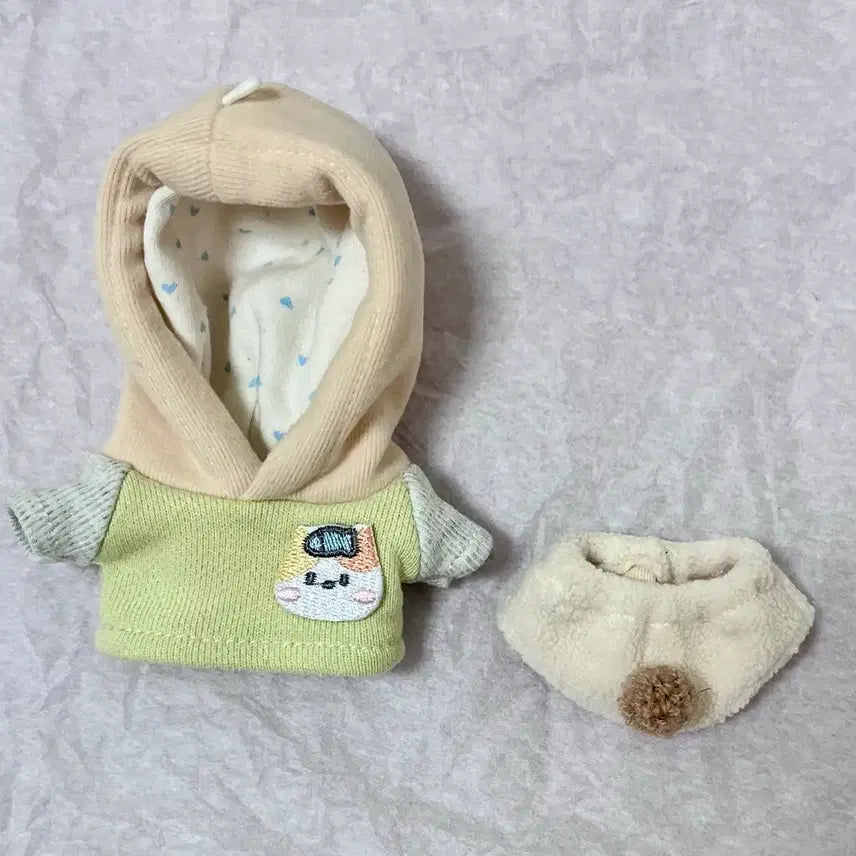[BUNJANG] Milk Carrot 10cm Doll Clothes Hoodie + Pants Set / 10cm 인형옷 후드 + 바지 세트