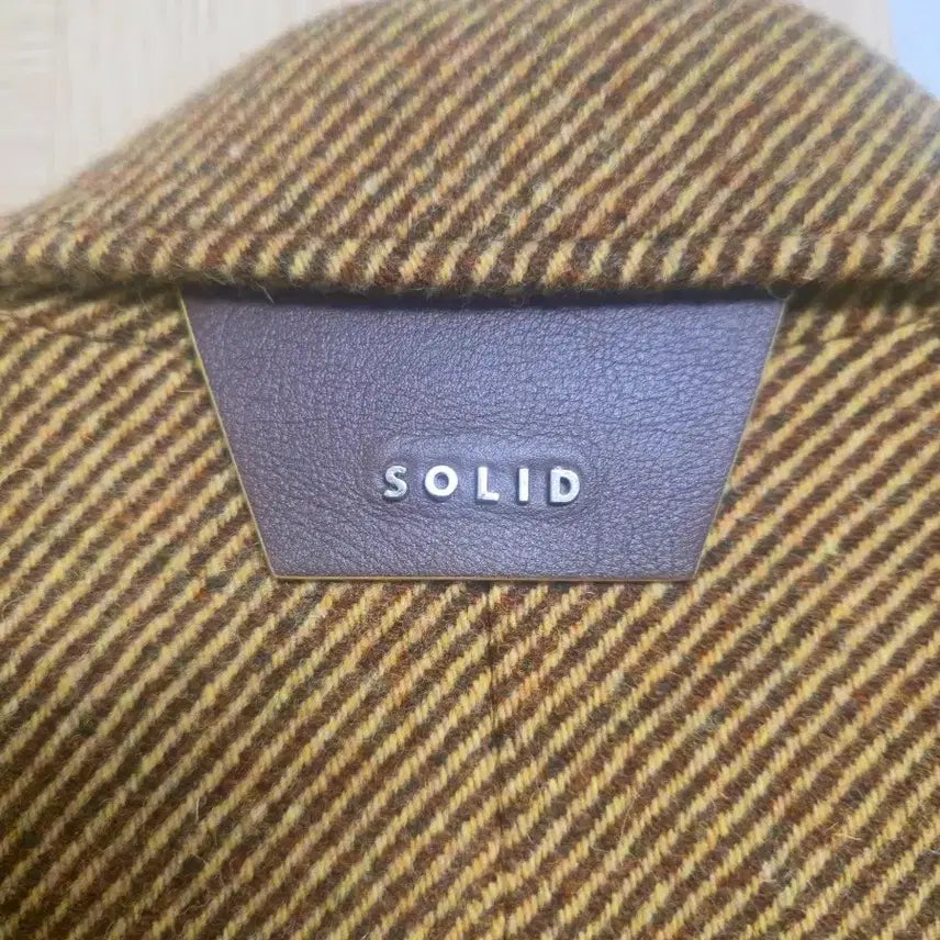 [BUNJANG] Solid Homme 22SS Herringbone Brown Wool Short Coat / 솔리드옴므 22ss 헤링본 브라운 울 숏 코트