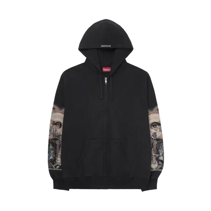 [SOLD OUT] [XL] 슈프림 x 마이클 잭슨 데인저러스 집업 후드 스웨트셔츠 블랙