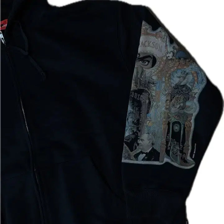 [SOLD OUT] [XL] 슈프림 x 마이클 잭슨 데인저러스 집업 후드 스웨트셔츠 블랙