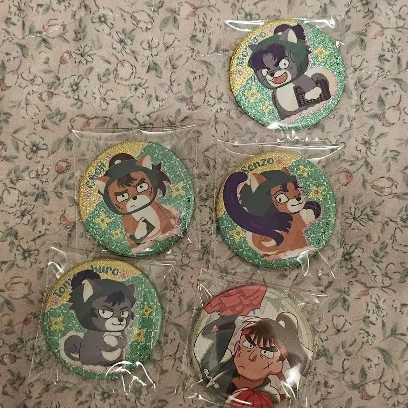[BUNJANG] Nintama Rantaro 6th Grade Students Can Badges Bundle Set / 일괄가격) 닌타마 6닌 포제 몬지로, 센조, 쵸지, 토메사부로 캔뱃지