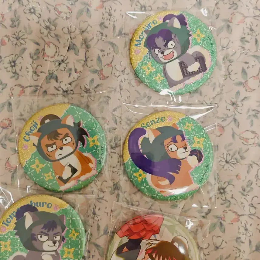 [BUNJANG] Nintama Rantaro 6th Grade Students Can Badges Bundle Set / 일괄가격) 닌타마 6닌 포제 몬지로, 센조, 쵸지, 토메사부로 캔뱃지