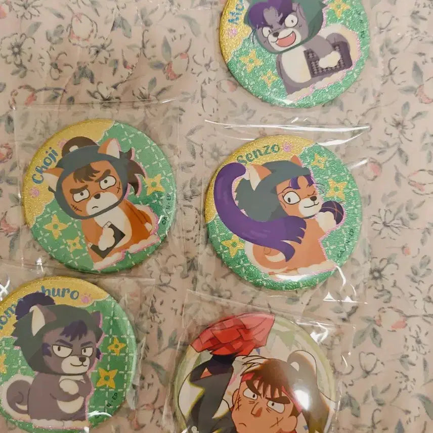 [BUNJANG] Nintama Rantaro 6th Grade Students Can Badges Bundle Set / 일괄가격) 닌타마 6닌 포제 몬지로, 센조, 쵸지, 토메사부로 캔뱃지