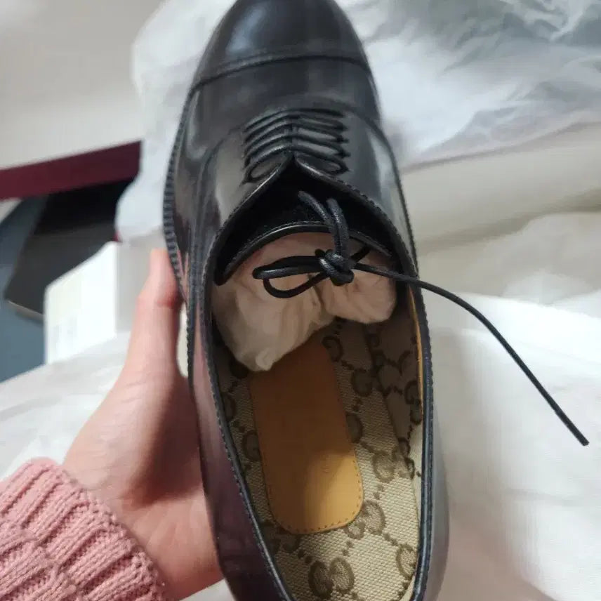 [BUNJANG] Gucci Lace-Up Shoes Black Loafers / 구찌 레이스업 슈즈 블랙 로퍼