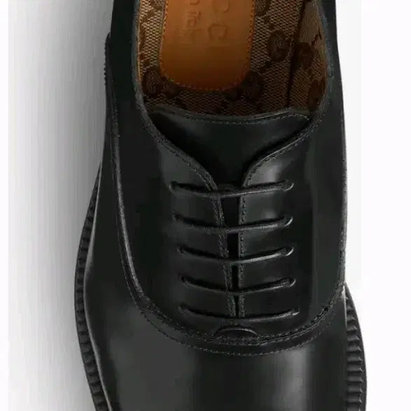 [BUNJANG] Gucci Lace-Up Shoes Black Loafers / 구찌 레이스업 슈즈 블랙 로퍼