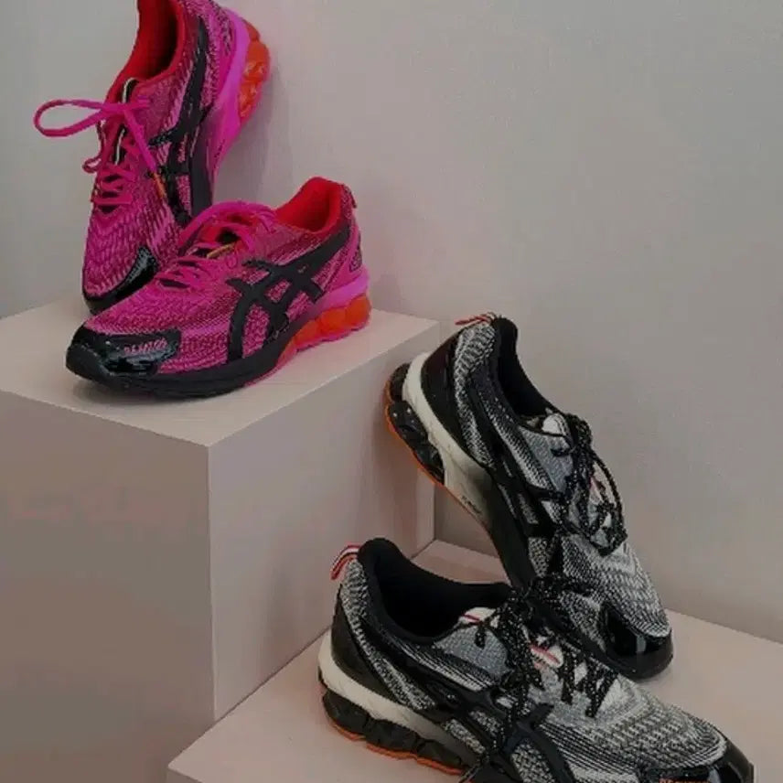 [BUNJANG] Asics P.E Nation Collaboration Sneakers / 아식스 asics P.E nation 피이네이션 콜라보 핑크 블랙 270