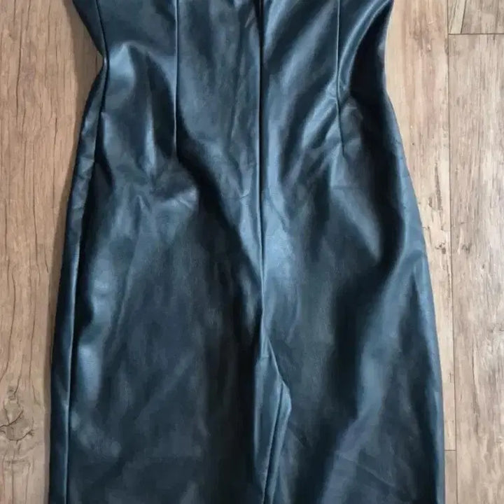 [BUNJANG] ZARA Black Leather Tube Top Jumpsuit / ZARA 자라 블랙 가죽 튜브탑 점프수트 M 새상품