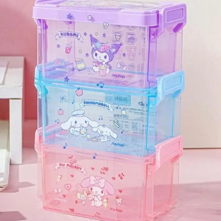 [BUNJANG] Sanrio 3-Tier Mini Storage Box / 산리오 미니 3단 수납함