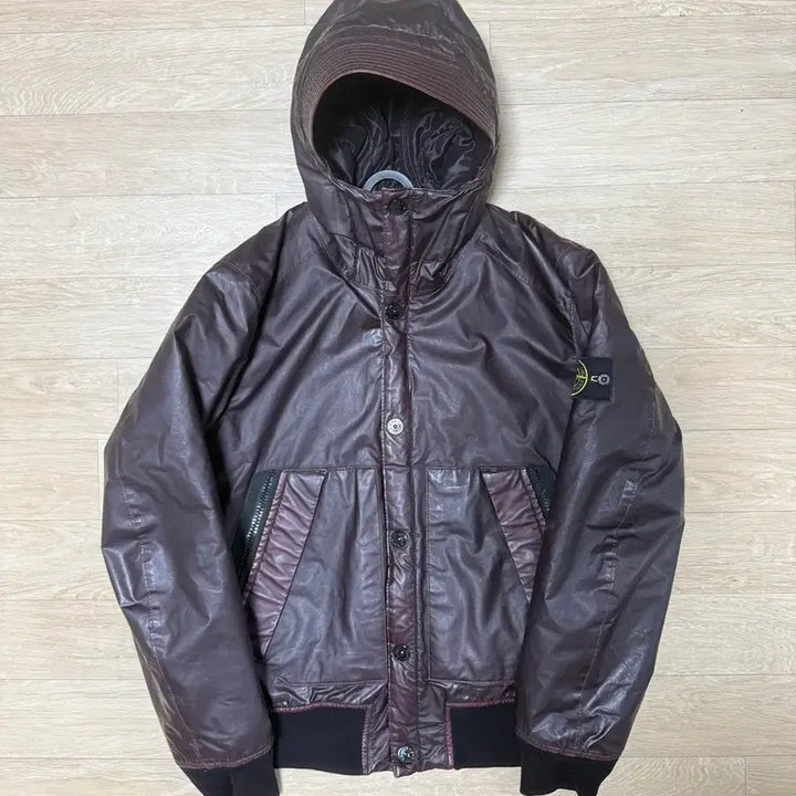 [BUNJANG] Stone Island Mussola Gommata Burgundy Jacket / 12fw 스톤아일랜드 무솔라 고마타 L