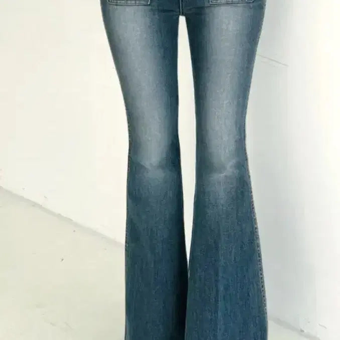 [BUNJANG] Denim Bootcut Hip Pad Jeans / 데님 부츠컷 골반패드 청바지